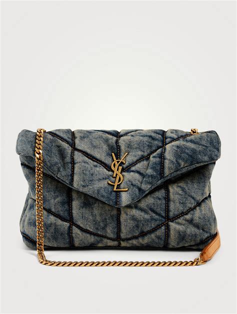 large puffer bag ysl|ysl denim puffer.